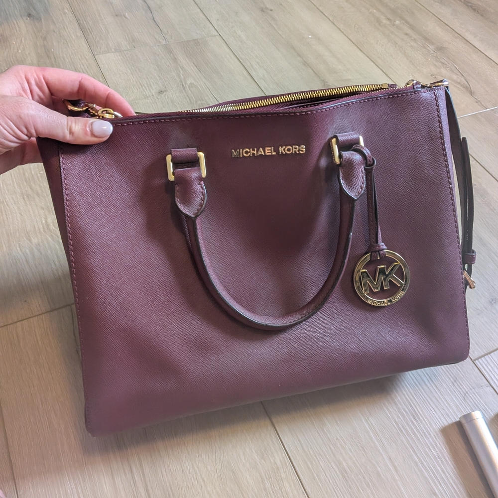 Michael Kors Plum Satchel Bag
